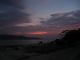 ロンボク海峡に沈む夕陽。